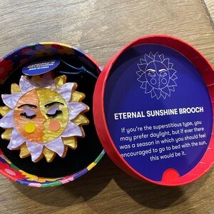 Erstwilder Eternal Sunshine collectible brooch in original box